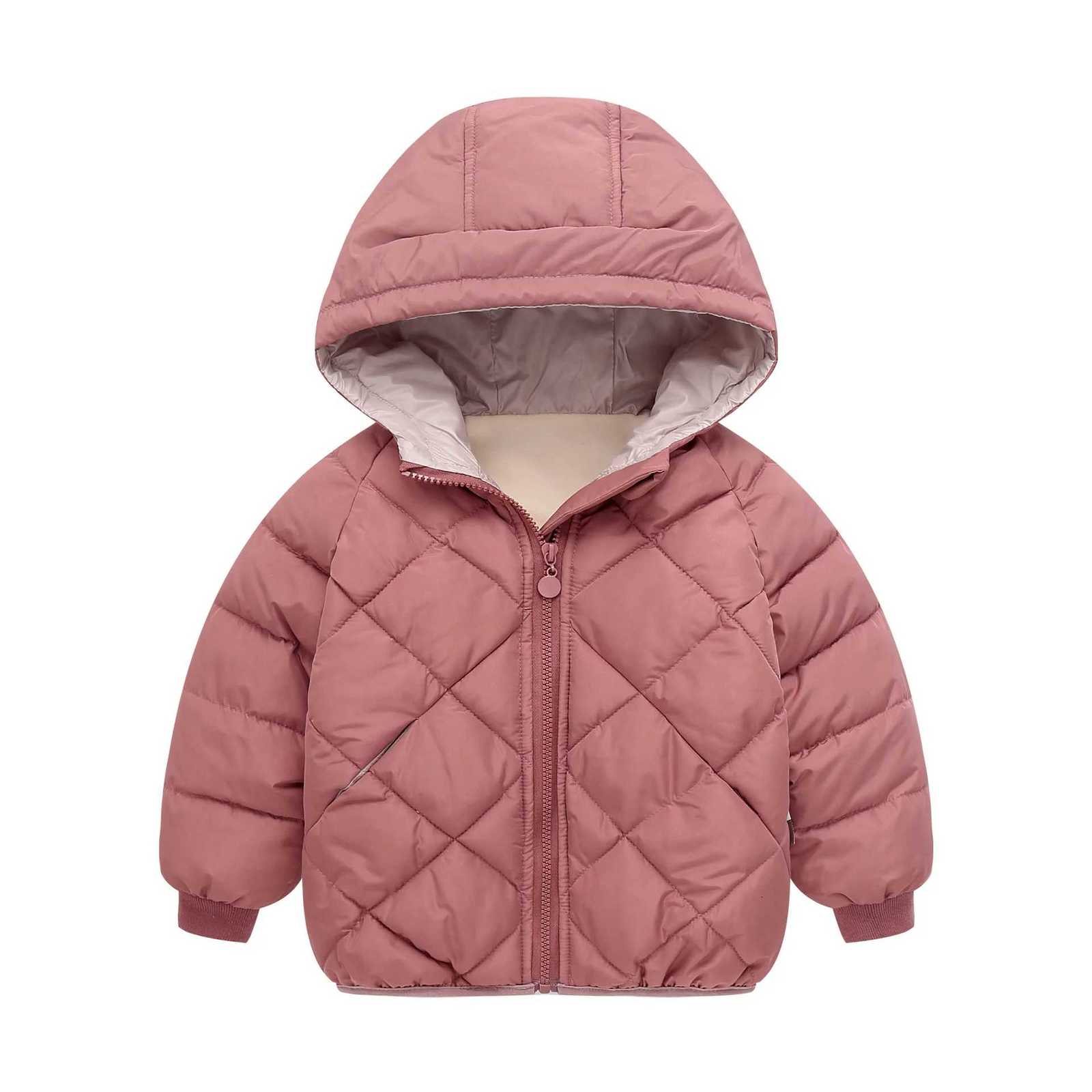 2025 autumn and winter new glossy cloth childrens clothing medium and older childrens down cotton clothing thickened short jacT251016