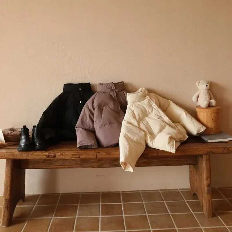 2023 Winter Kids Down Jackets Fashion Loose Warm Children Outerwear Clothes Thicken Baby Coats for Girls Boys White Duck DownT251016