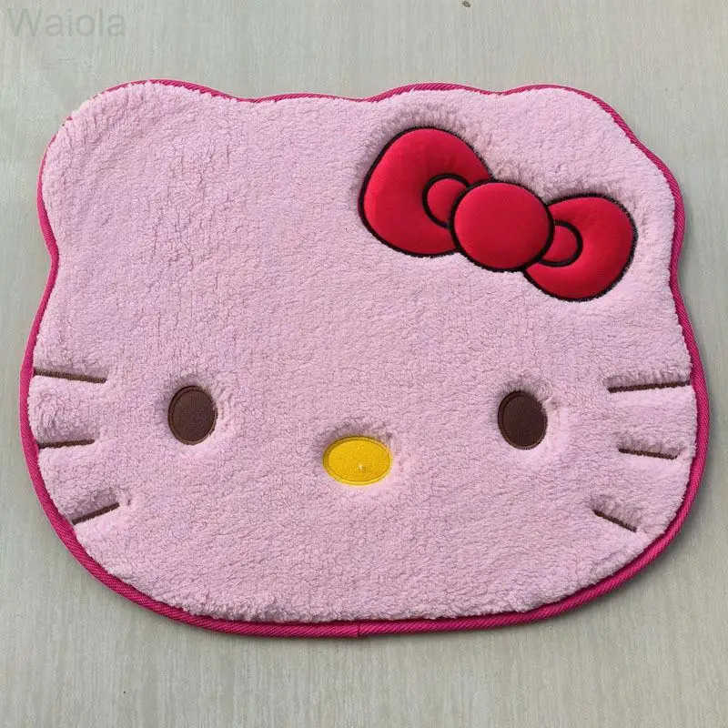 Sanrio Hello Kitty Designer Plush Rug Soft Doormat Floor Mat Carpet Home Living Bath Room Anti Slip Imitation Cashmere Floor Mat L251016