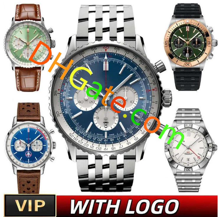 AAA BR 1884 Briebreiting Watch Navitime Designer Elegant Mens Timepiece Watch Man High Quality Chronograph Leather Bands Watch Movement Automatic Quartz Watch