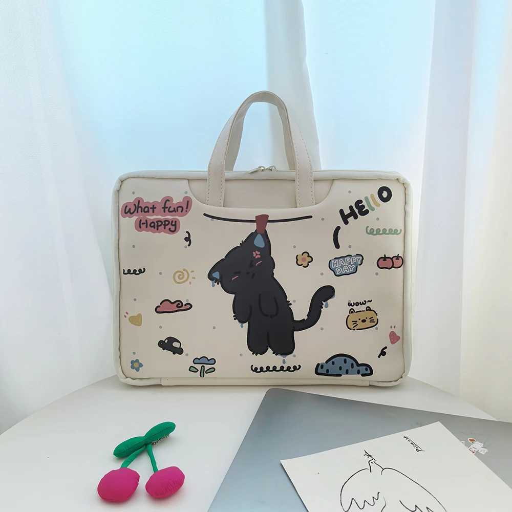 Cute Laptop Bag 133 14 15 156 Inch Waterproof Shockproof Notebook Case For Macbook Air 136 16Dell Xiaomi Huawei HandbagW251015