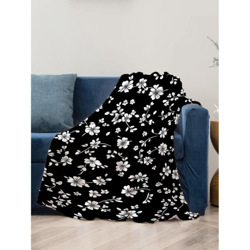Floral special nap blanket nap new cheap machine washable fashion trend personality cover blanket printing