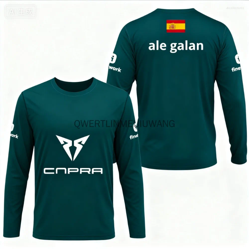 Men's T Shirts 2025 Padel Sport Round Neck Autumn Breathable 3D Printed Long Sleeved T-shirt Outdoor Casual Loose Sports