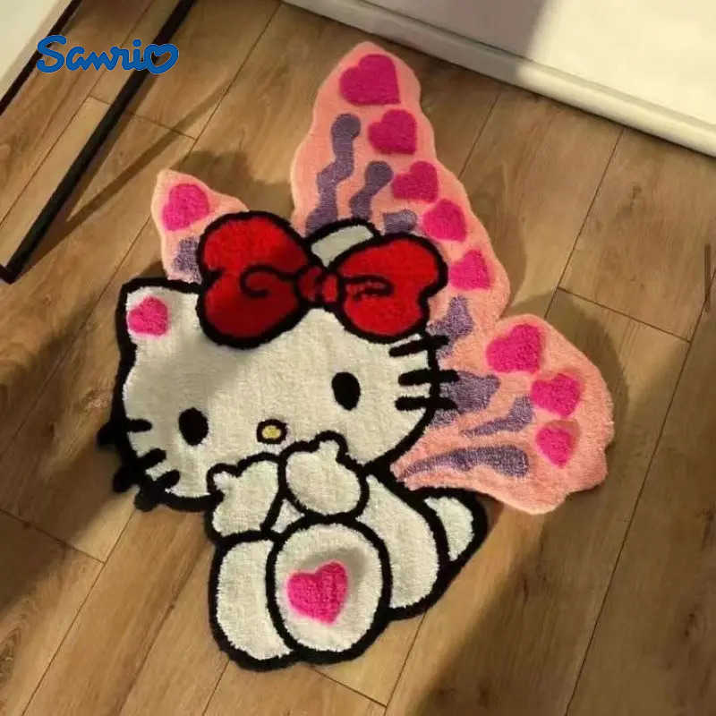 Sanrio Hot Cute Hello Kitty Carpet Absorbent And Dirt Resistant The Bathroom Bedroom And Bedside Plush NonSlip Mat High Quality L251016