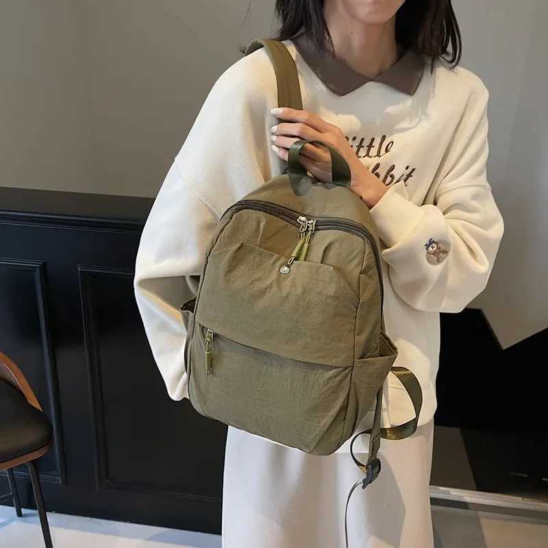 Womens Nylon Backpack Hot Sale Of The Season New Fashion Lightweight Large Capacity Travel School Bag Commuter Bag Bookbag ShouT251016