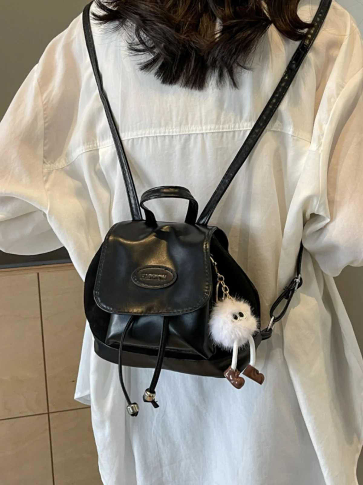 Korean Faion Dual oulder Buet Bag Womens 2024 New Retro Bapa Handbag Student Versatile Single oulder BagT251016