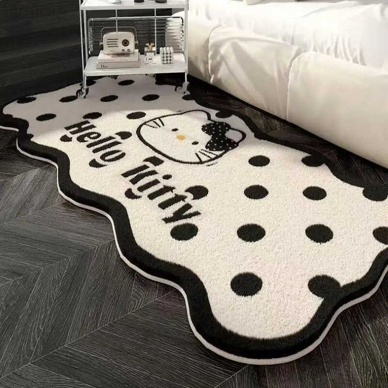 Sanrio Hot Hello Kitty Carpet Doormat Foot Mat Living Room Bedroom Bedside Household Decoration 50160Cm Kawaii Anime New Style L251016