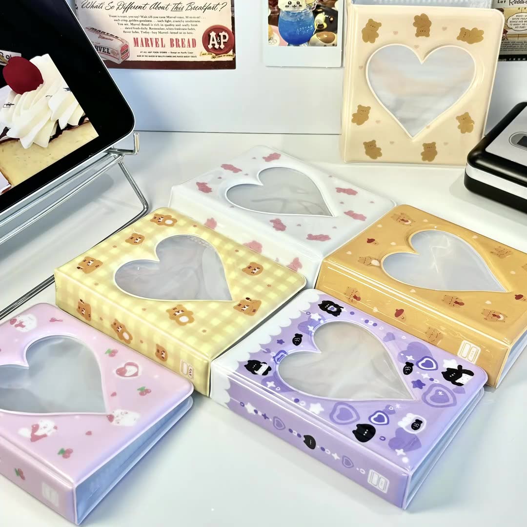 Pet Photo Album, Can place 36 3 inch photos, double-sided storage photos, A variety of color options, to commemorate the lost cats and dogs, save good