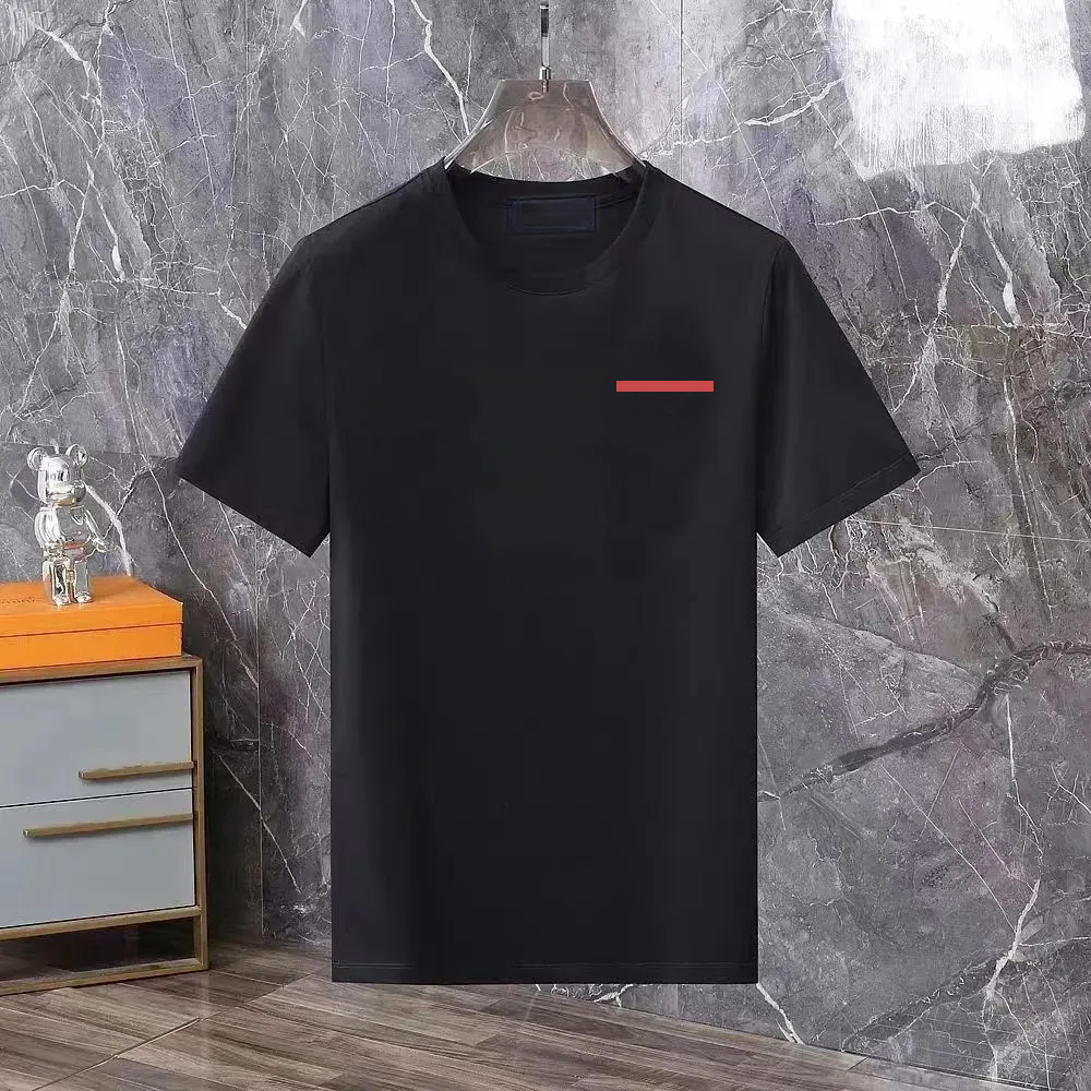 t shirt mens t shirt polo black tee womens clothes T-Shirts 100% Cotton short sleeve Summer Round Neck 230g Thick Cotton Embroidered