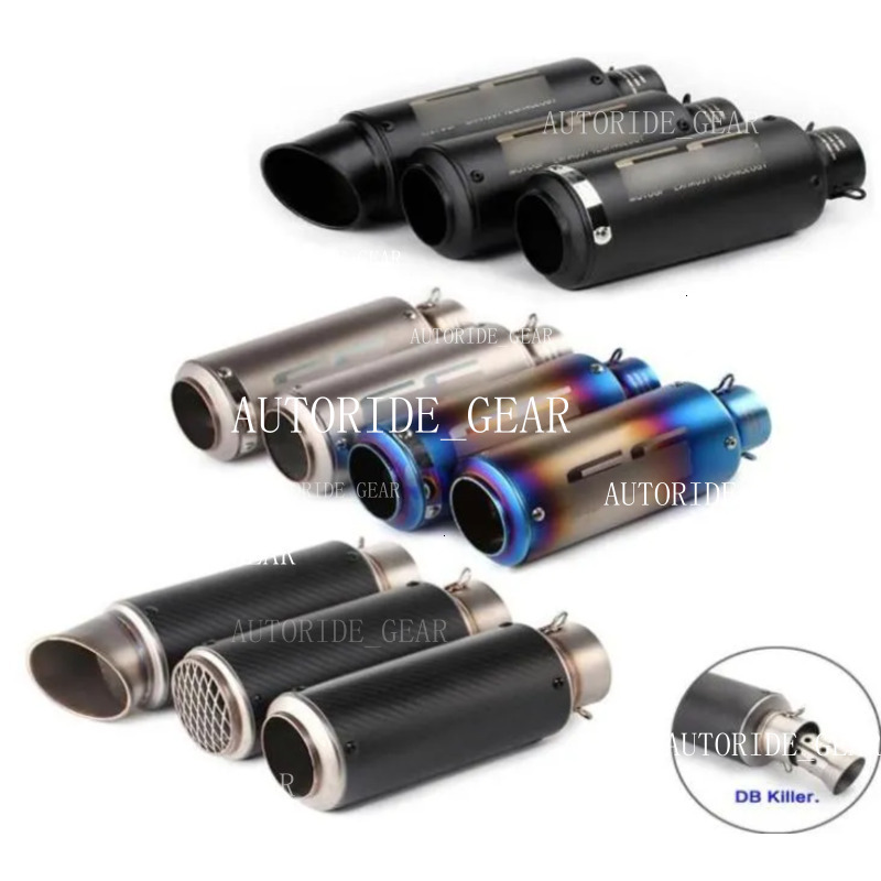51Mm 60Mm Universal Motorcycle Muffler Carbon Fiber Escape Exhaust DB Utor28 Killer Dirt Bike Scooter For SC Project Bws Pcx8237508