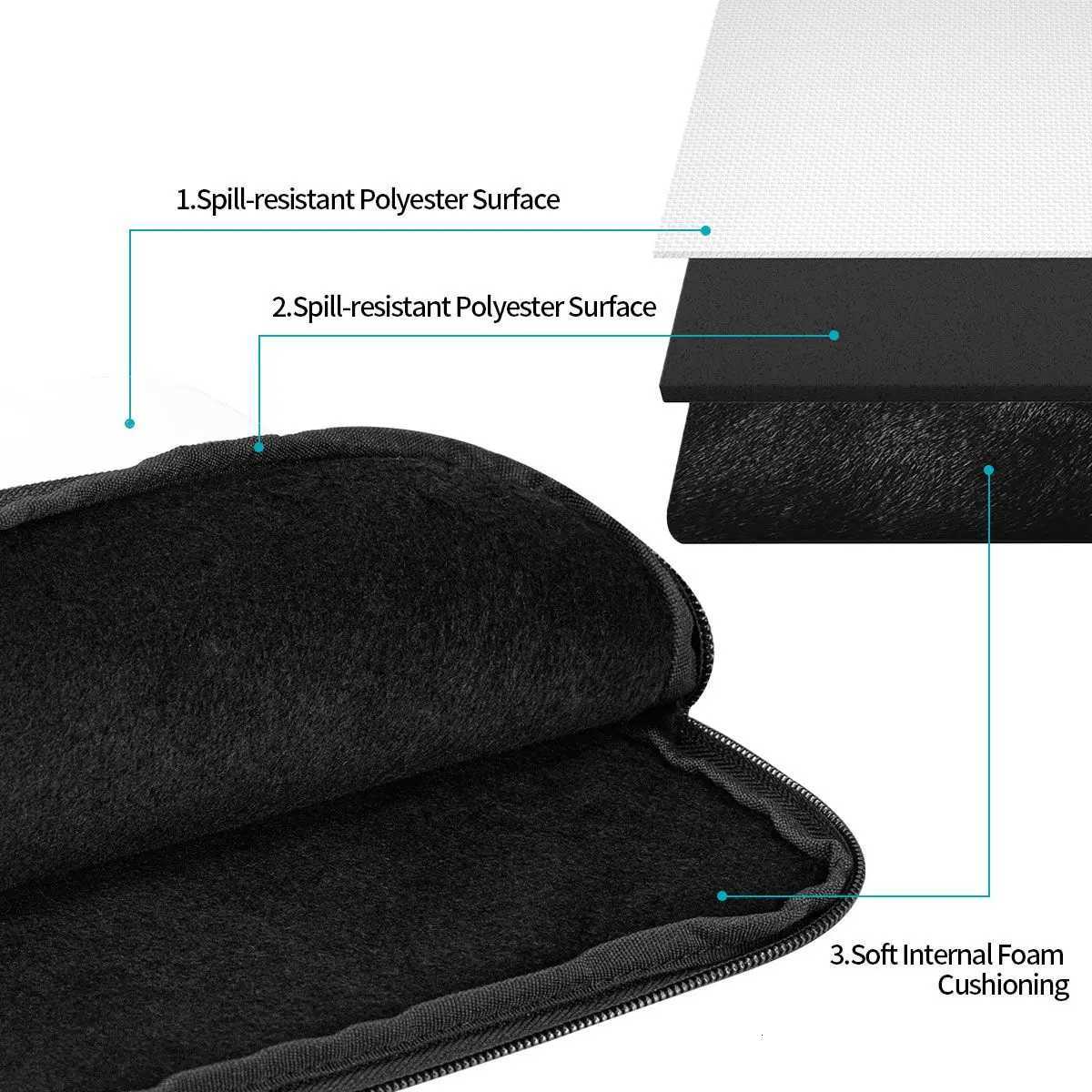 Black Cat Peeking Up Notebook Laptop Bag Case Pouch 10 12 13 15 17 Inch Notebook Sleeve Cover Bag Tablet Shockproof Case BagW251015