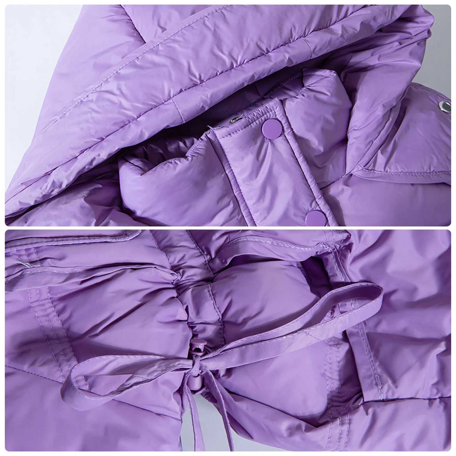 Girls Down Jacket Hooded Winter Warm Childrens Puffer Coat Thick Fashion Thick Down Cotton Parka Kids Outerwear for TeenagersT251016