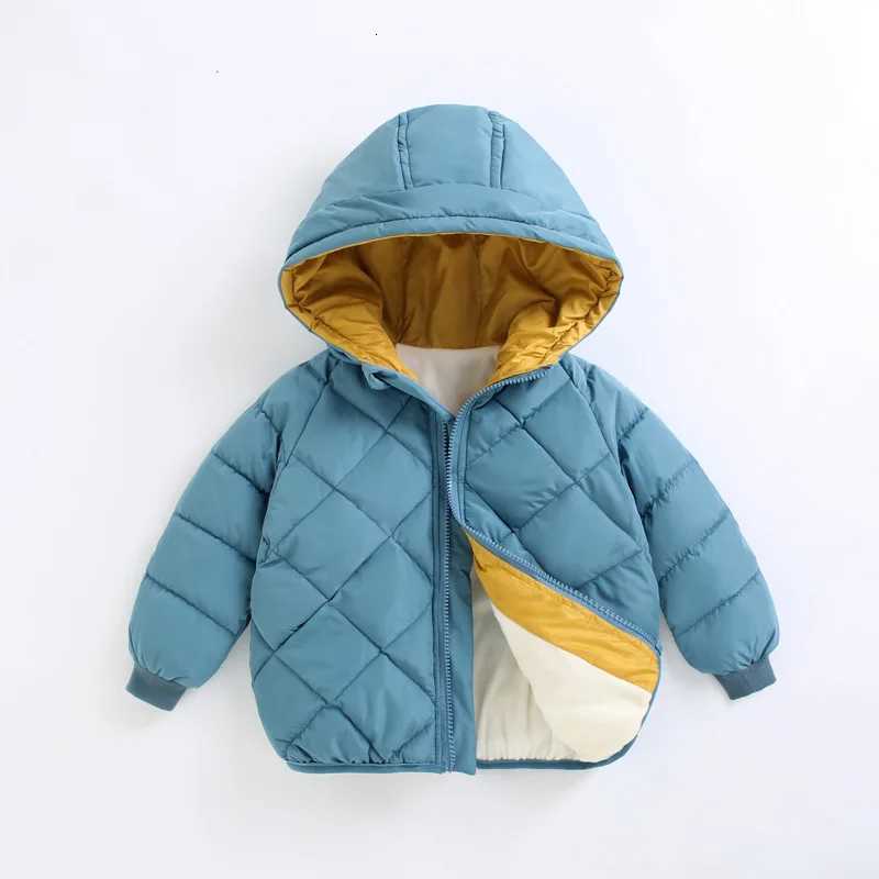 Casual Baby Girls Winter Clothes Kids Light Down Coats with Hoodie Spring Girl Jacket Toddler Children Clothing for Boys CoatT251016