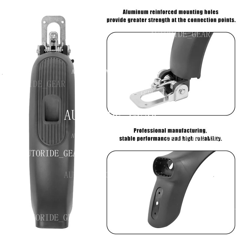 Original Rear Fender For Segway Ninebot E22d E25 E45 Utor28 Electric Scooter Wheel Mudguard Brake Bracket Shell Assembly Replace Parts
