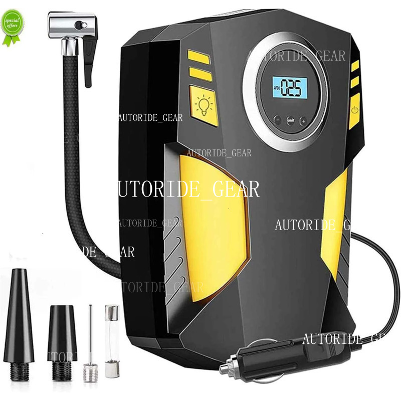 Digital Tyre Utor28 Iator Tire Pump DC 12V 100Psi Portable Air Compressor For Car SUV Basketballs Iatables Bicycles Yellow