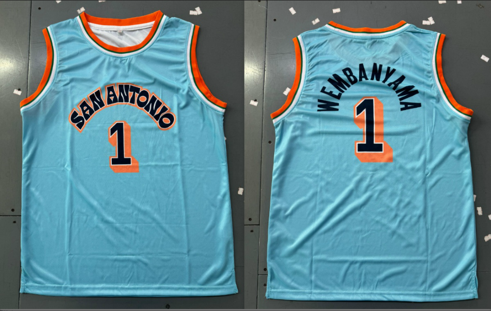 Fox 2025/26 City Edition Basketball Jersey Wembanyama Vassell Olynyk Barnes Custom Basketball Jersey Mens Womens Youth