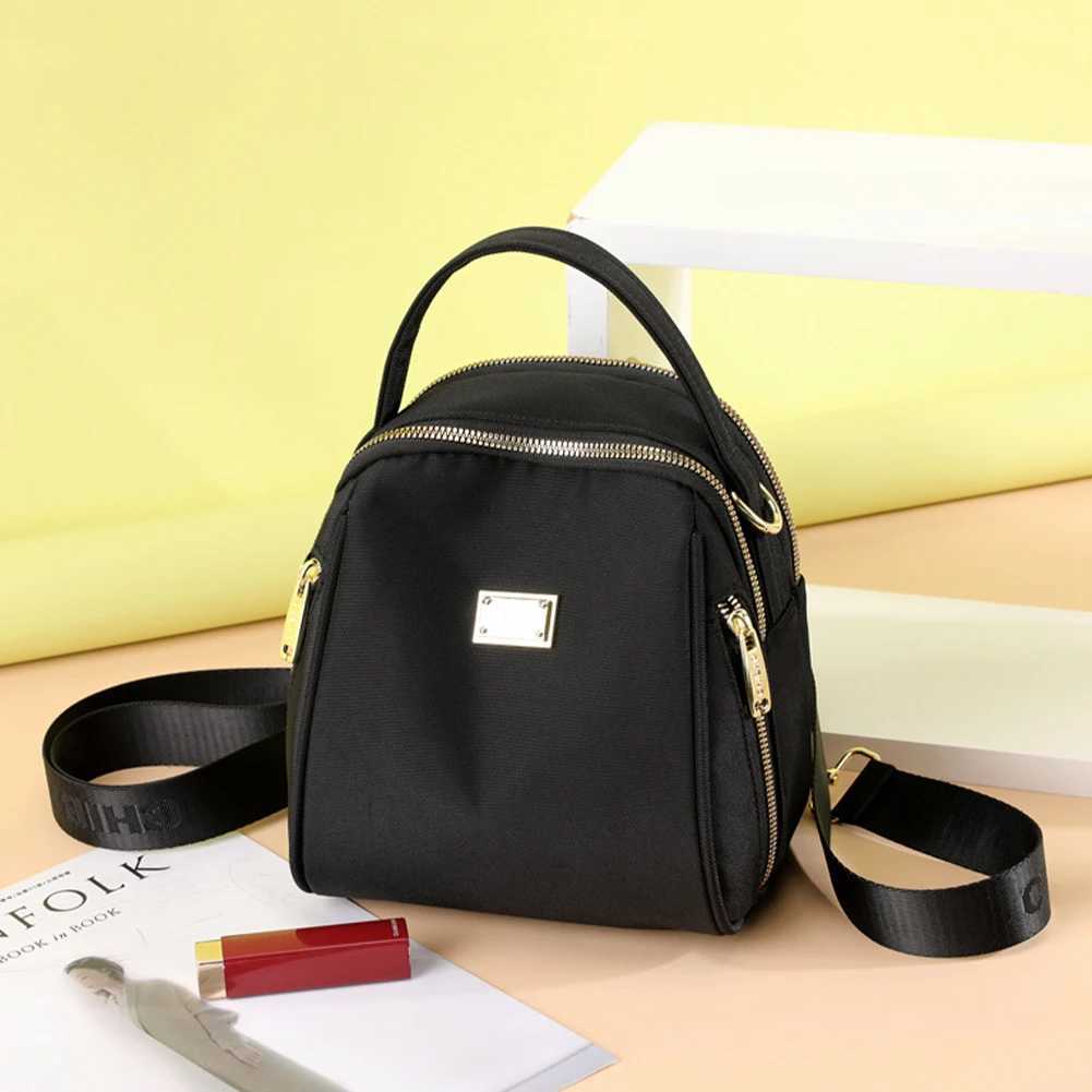 Mini Ladies Backpack Nylon Handbags Purse Women Shoulder Crossbody Bags Casual Pure Color Female Messenger Bags TopHandle BagsT251016