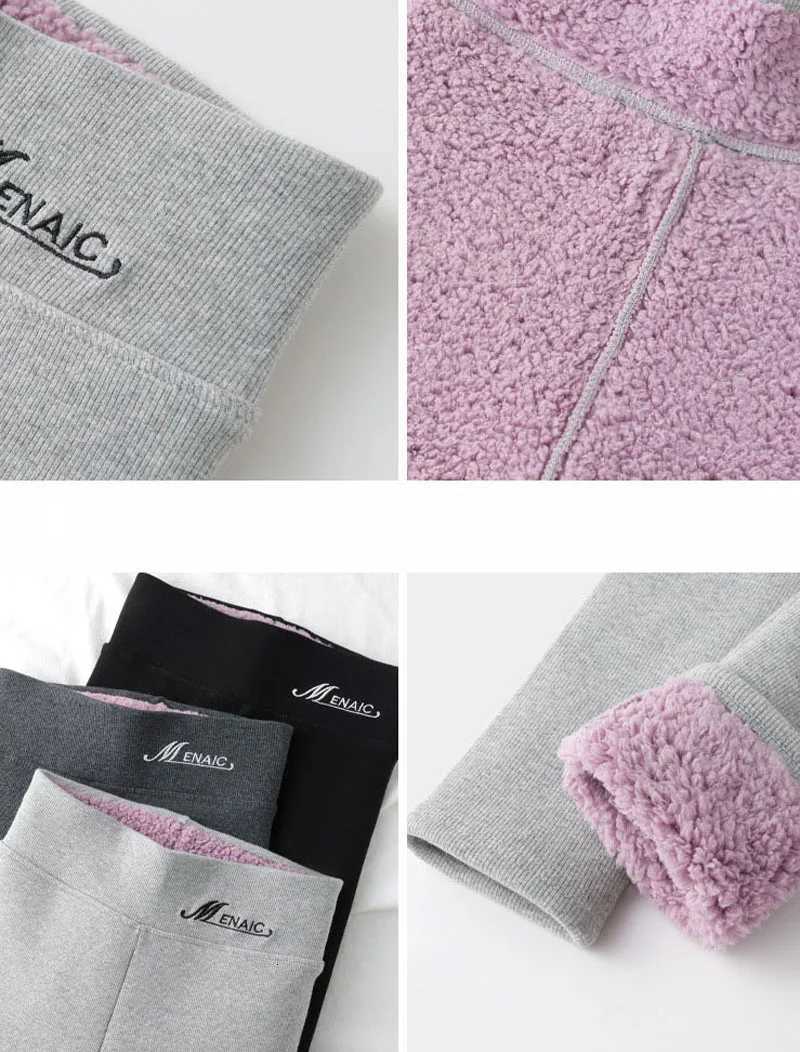 2025 Winter Womens Pants Warm Leggings High Waist Leggings Women Solid Comfortable Thick Bottom Stretchy Leggin Female ClothingT251016