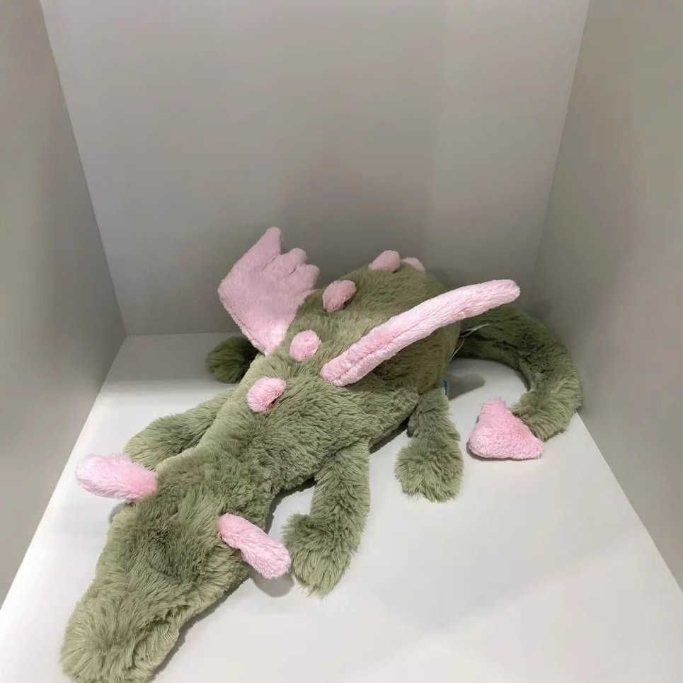 Plush Dolls British Malachi Dragon Plush Toy Soothing Doll Gift Doll Matcha Dragon T Flying Dragon Series Plush Pink White Green Dragon