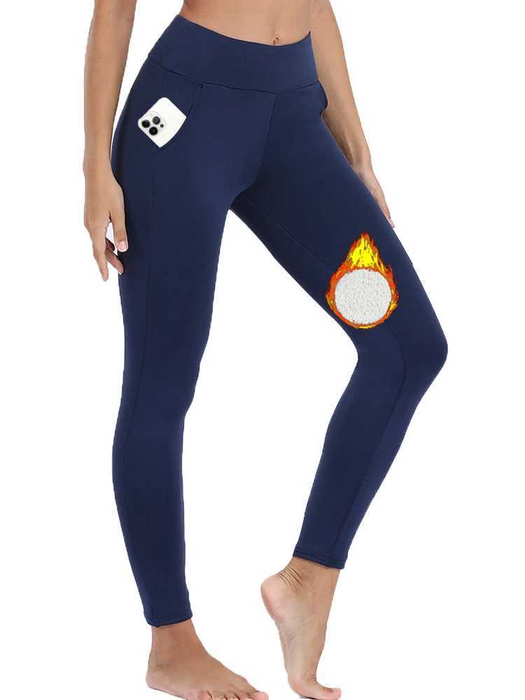 Pockets Winter Leggings Women Velvet Warm Pants Beautiful Outdoors Warm Classic Pockets Leggings Women Fashion CasualT251016