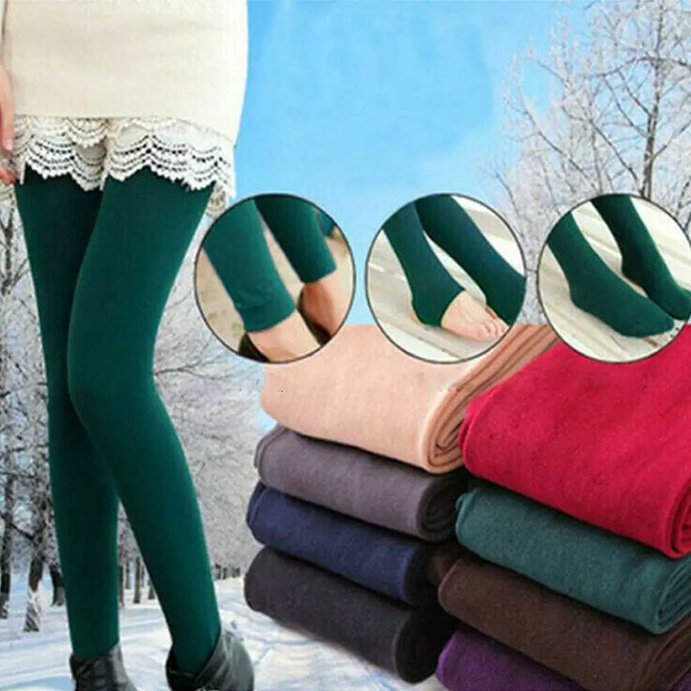 Thick Thermal Full Hosiery Winter Clothing Accessories Womens Pantyhose Full Foot Tights Pants Fleece LeggingsT251016