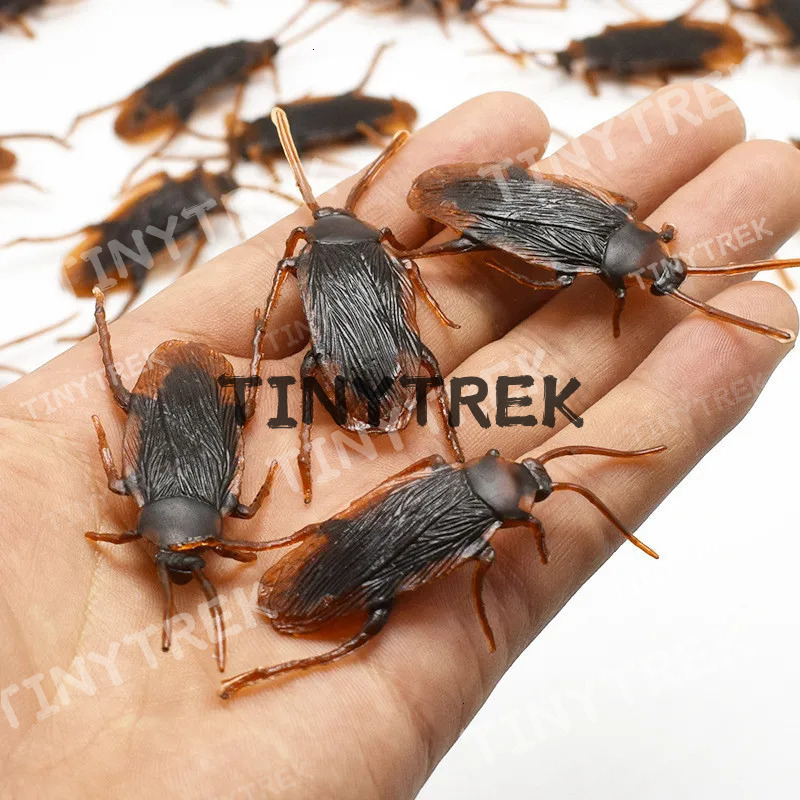 Ultra Realistic Fake Dwe76 Roach Prank Toy - Plastic Simulation Roach Bug For Practical Jokes Halloween Party Props