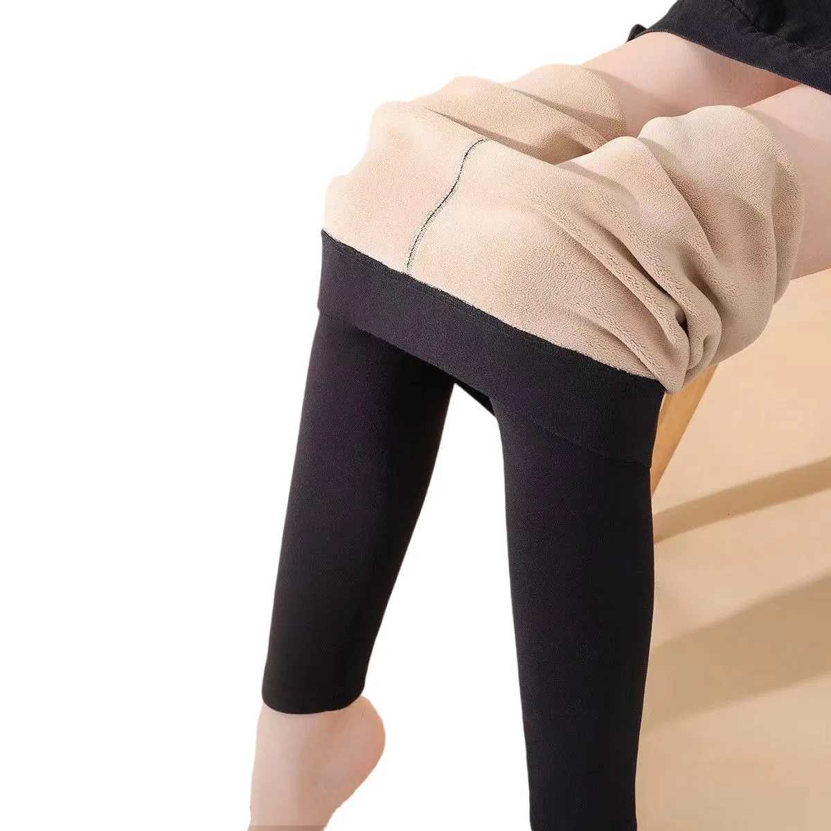 Leggings Women Winter Underwear Pants Free Shipping Clothing Thick Elastic Berber Fleece Thermal First LayerT251016
