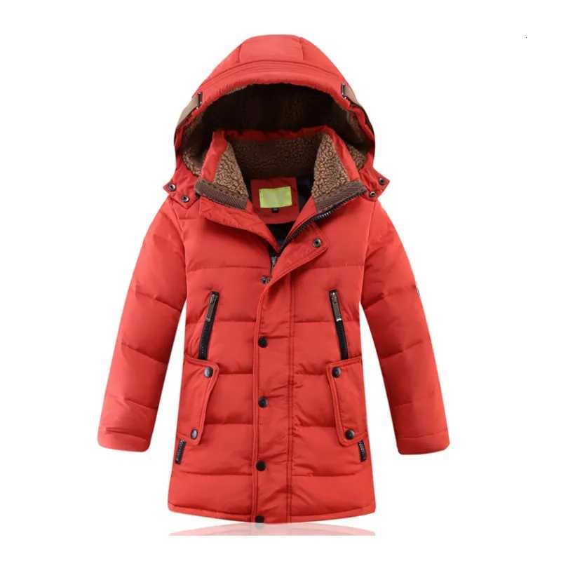 Childrens Clothing Boys down Jacket MidLength Thickened New European Version Medium and Big Childrens Winter ClothingT251016