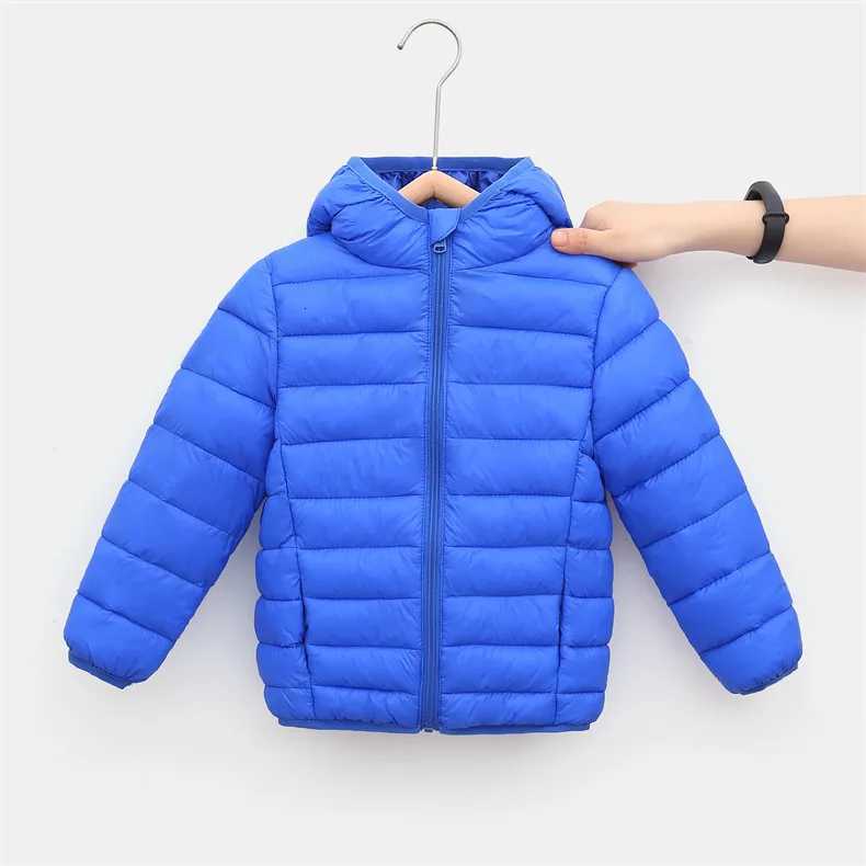 Lightweight Kids Down Puffer Jacket 2025 Winter Warm Outerwear for 4 To 6 8 10 12 Years Boys Girls Multi Bright ColorsT251016