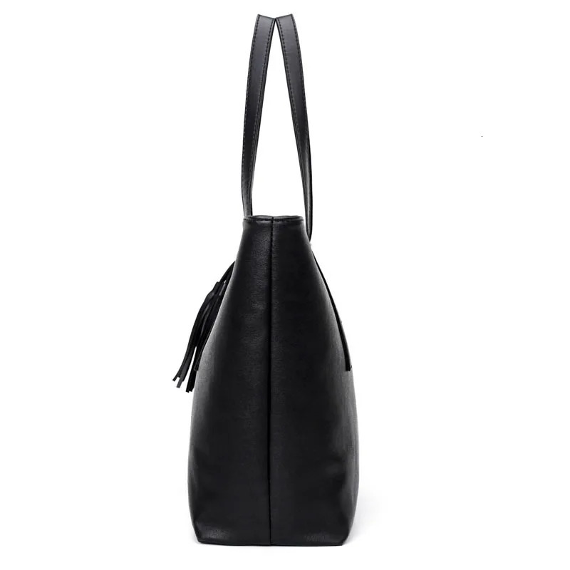 Ladies Large Capacity Handbags Women Retro Tassel n Tote y PU Leather Shoulder Bag Female Top Handle Sac A Main 251014