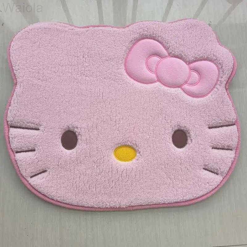 Sanrio Hello Kitty Designer Plush Rug Soft Doormat Floor Mat Carpet Home Living Bath Room Anti Slip Imitation Cashmere Floor Mat L251016
