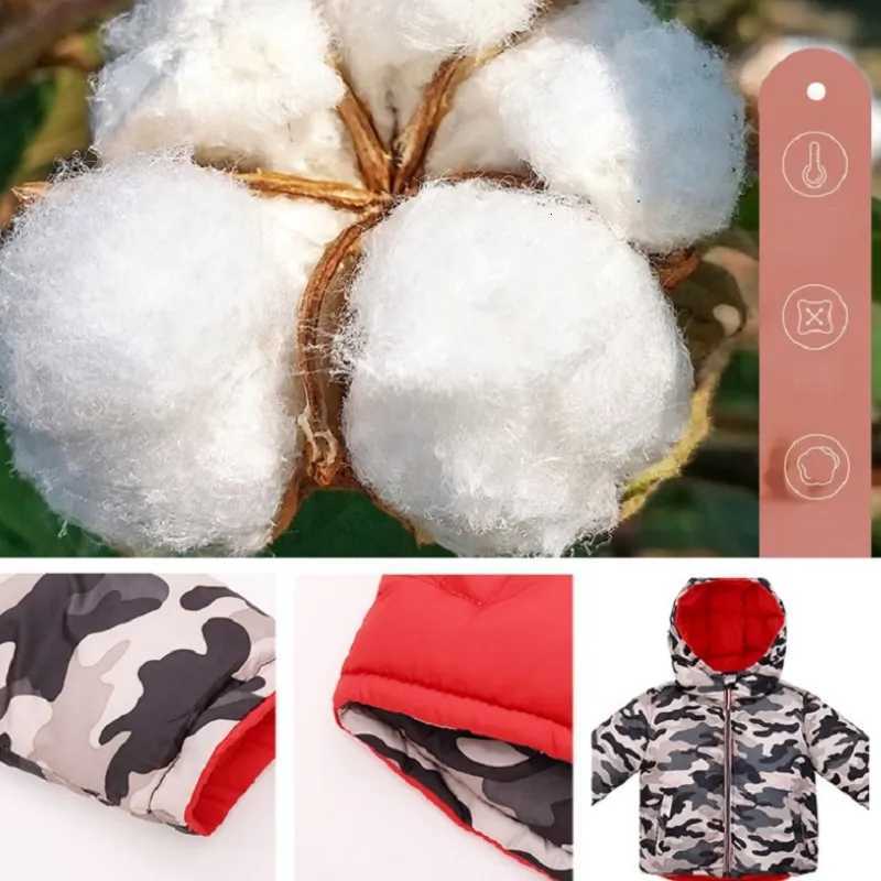 Baby Boy Girl Winter Jacket Thick Cotton Padded Infant Toddler Hooded Coat Reversible Snow Suit Zipper Warm Baby Clothes 112YT251016