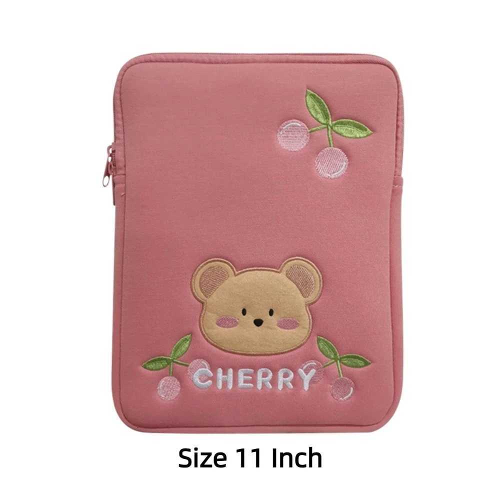 Portable 11 Inch Tablet Sleeve Bag Cartoon Soft Plush Laptop Bag Protective Inner Bag Tablet Pouch for iPad AirW251015