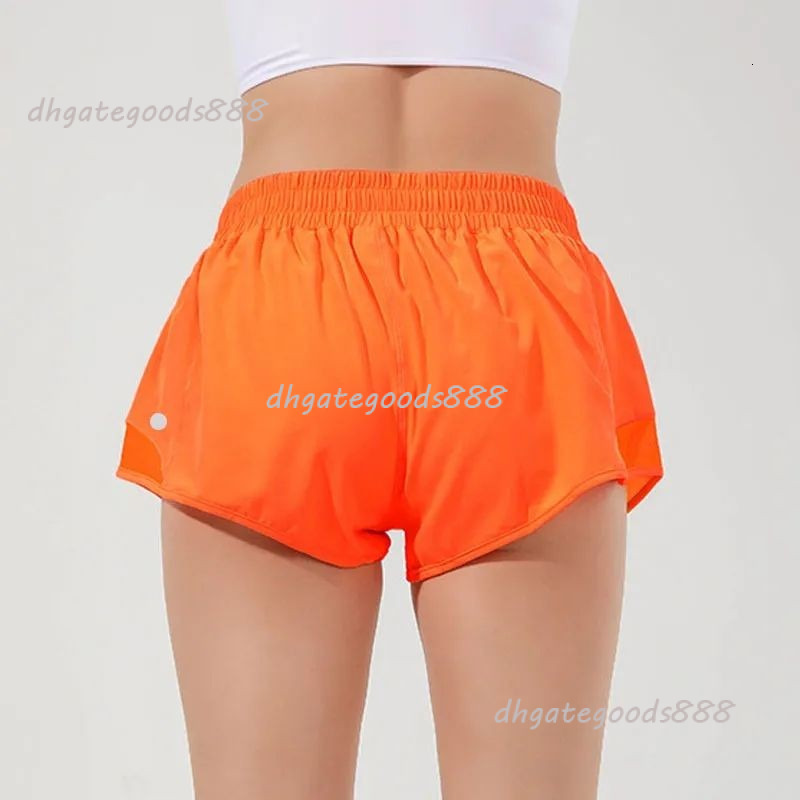 Women Yoga Pants Hotty High Waisted Athletic With Liner And Zip Pocket Running Loose Workout Gym Yoga Sexy Hot Shorts For Summer Breathable