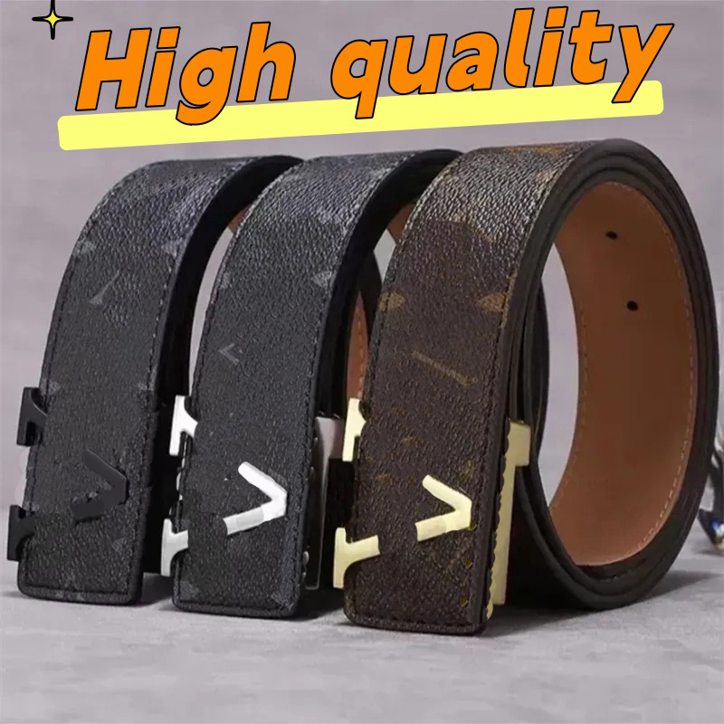2025 mens fashion designer belt men luxury belts fashion classic belts for men designer genuine leather belt High Quality letter smooth buckle belt 96