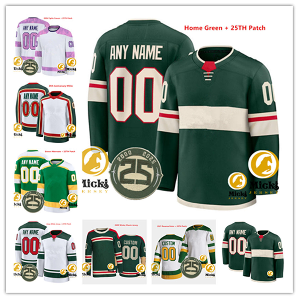 Quinn Hughes Brock Faber Matthew Boldy Hockey Jersey 32 Filip Gustavsson 91 Vladimir Tarasenko 30 Jesper Wallstedt JakeMiddleton Jerseys