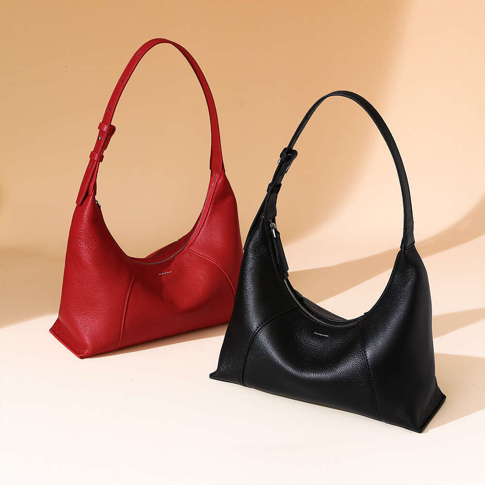 Luxury bag Niche Style Underarm New Fashion Genuine Leather Women s High end Feel Single Shoulder Crossbody Dumpling Large Capacity Bag for