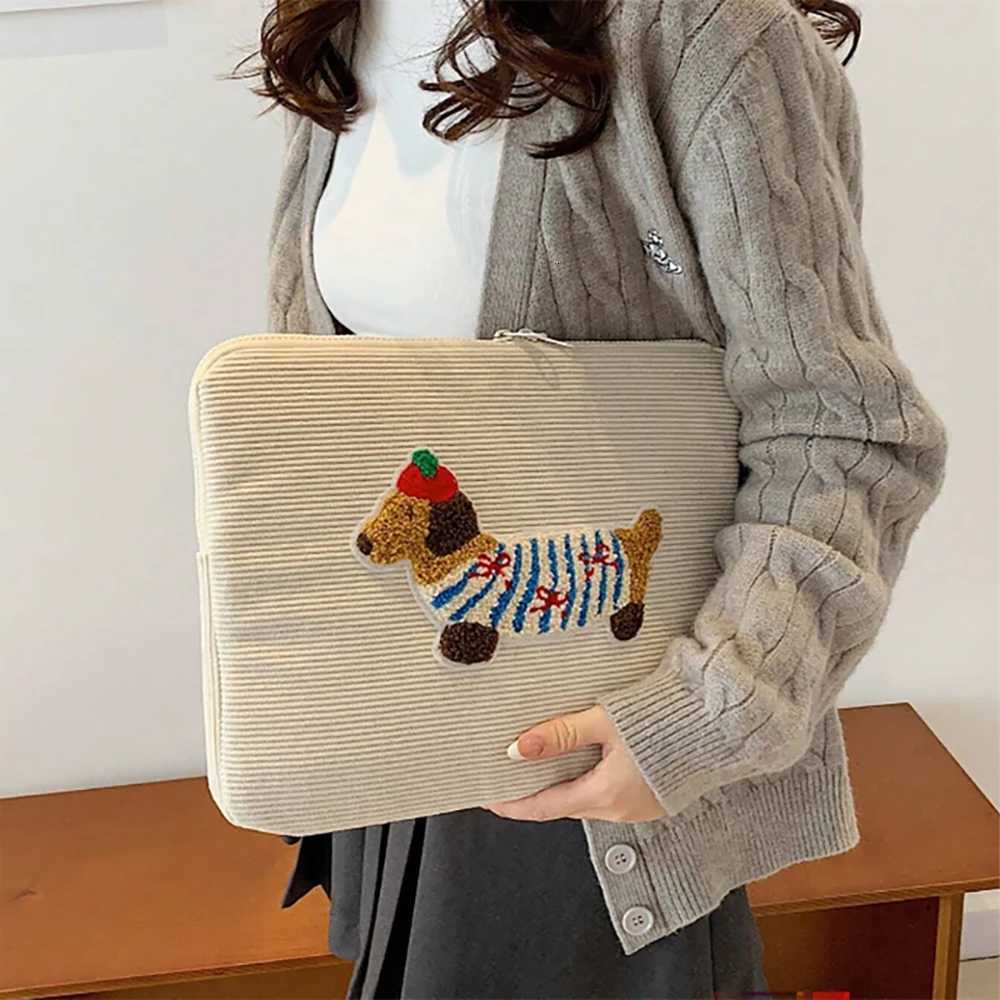 Cute Dogs Laptop Sleeve Bag 1314 1516 Inch Dachshund Pet Protective Computer Cases Laptop Cover 9711 in Tablet Travel CoverW251015