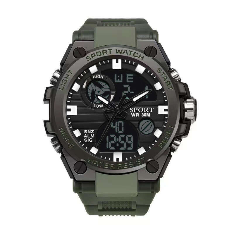 Electronic Watch Men's Version Multi-Functional Youth Outdoor Sports Luminous Student Dual Display