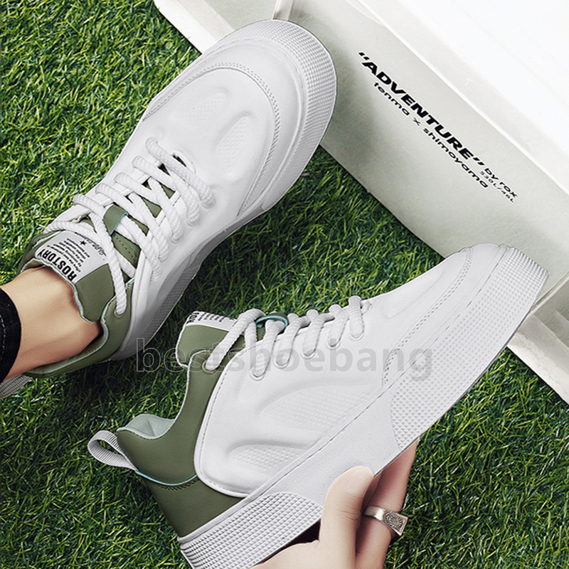 Designer Shoes white leather sneakers Minimalism mens shoes Stylish Trendy red green black Low Durable casual unisex trainers size 39-44