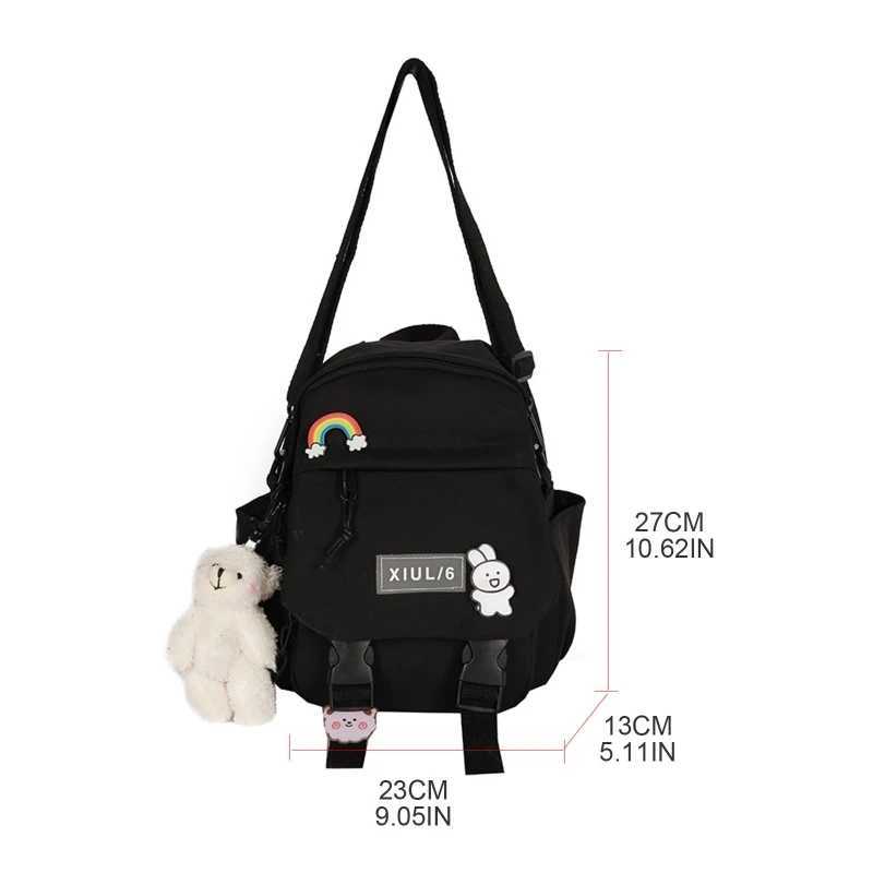 Women Nylon Backpack Convertible Shoulder Bags Ladies Fashion Casual Daypack Travel Small School RucksackT251016