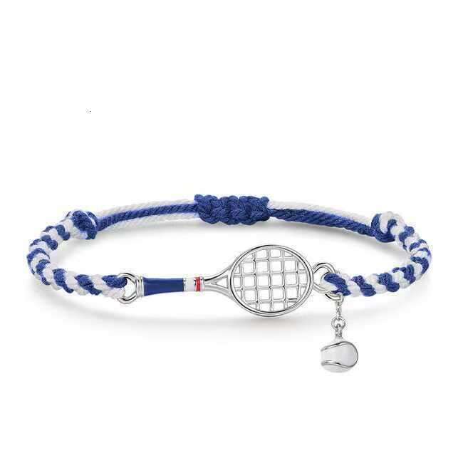 Fashion Casual Sports Style Tennis Racket Woven High-Value Light Elegant Bracelet Simple Hand Accessory ddmypluto