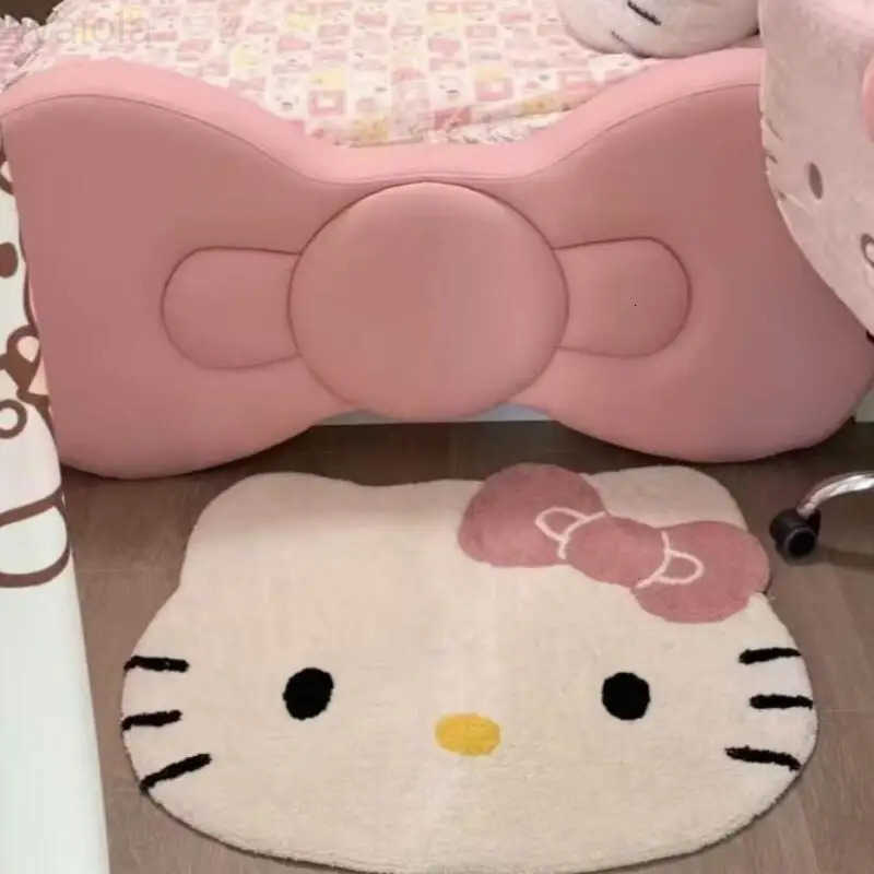 Sanrio Hot Hello Kitty Carpet Doormat Foot Mat Living Room Bedroom Bedside Household Decoration 60120Cm Kawaii Anime New Style L251016