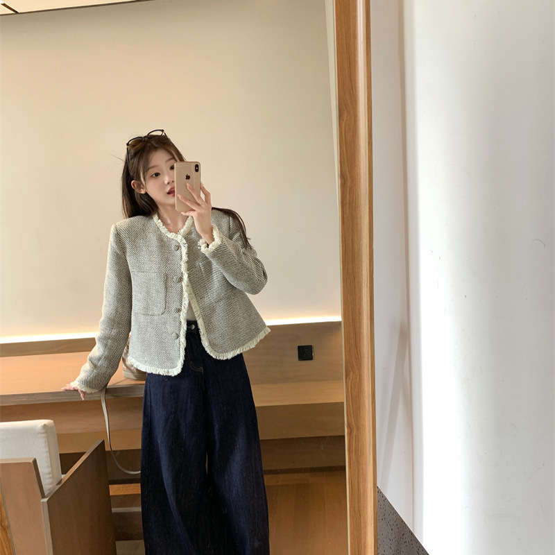 2025 Autumn/Winter design New High end Tassel Short Floral Jacket Luxury Women's Designer Jacket Autumn New French Loose Elegant Top