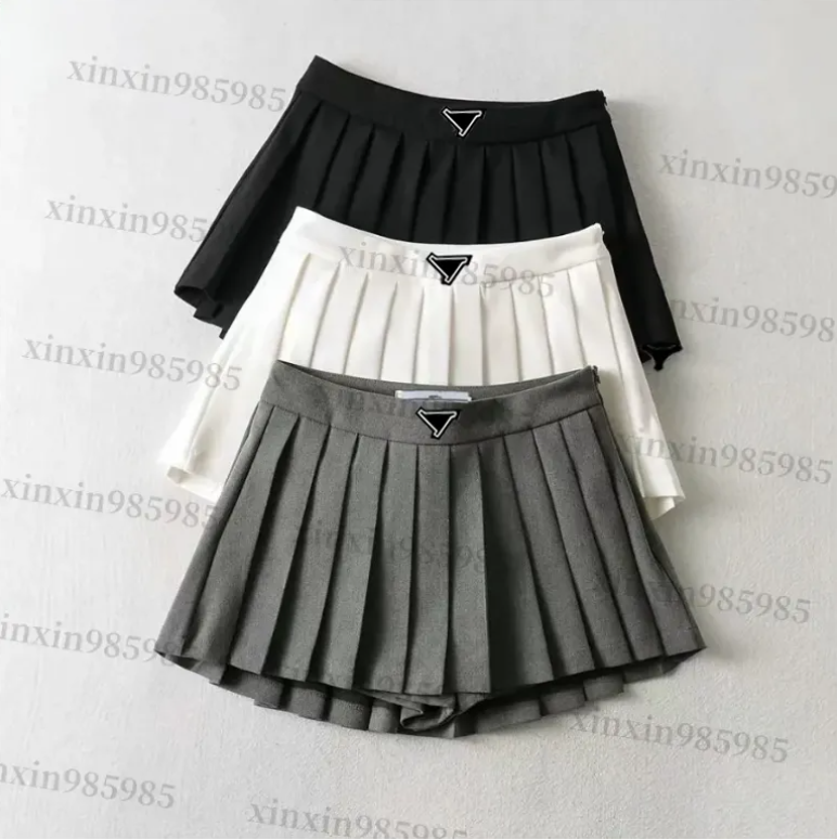 Contrast Color Women Suit Skirt Sexy Black Gray Mini Skirts Casual Fashion Daily Designer Luxury Elegant Summer Skirts