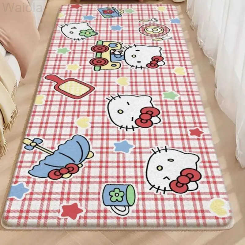 Sanrio Hot Hello Kitty Carpet Foot Mat Bedroom Floor Mat 12040Cm Room Bedroom Living Room Decoration Household Kawaii Anime New L251016