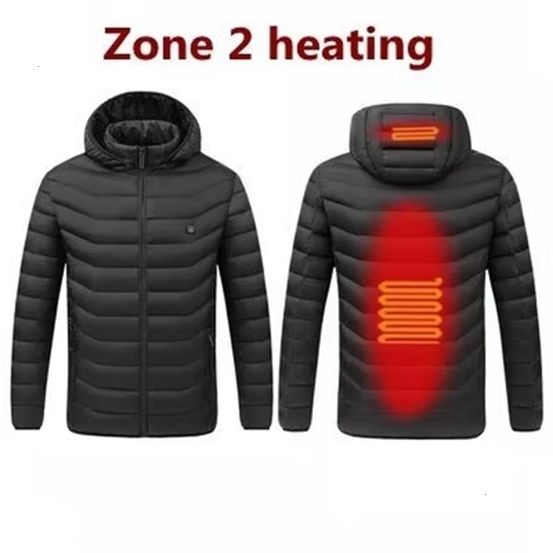 Men Heated down jacket parka Outdoor Electric padded jacket Warm Sprots Thermal Coat Clothing Heated jacket 251015
