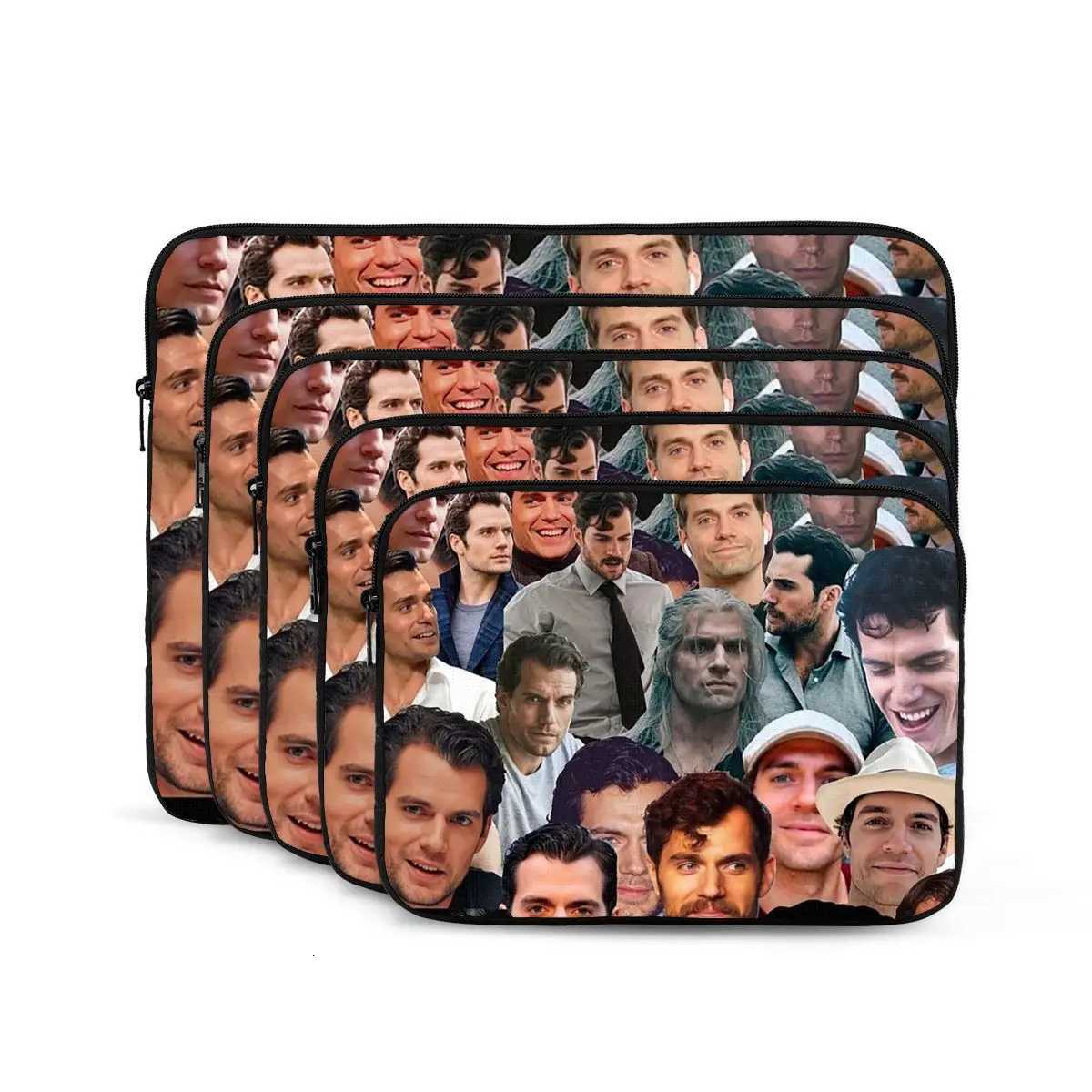Henry Cavill Photo Collage 1 Notebook Laptop Bag Case Pouch 10 12 13 15 17 Inch Notebook Sleeve Cover Bag Tablet Case BagW251015