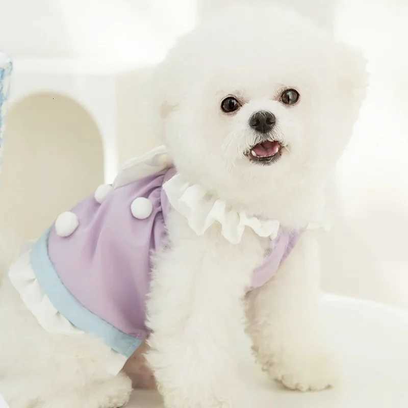 Fashion Dog Clothes Summer Pet Dog Princess Dress Cute Bow Puppy Skirt Cat Flying Sleeve Dress Dogs Apparel Pet Product SuppliesW251016