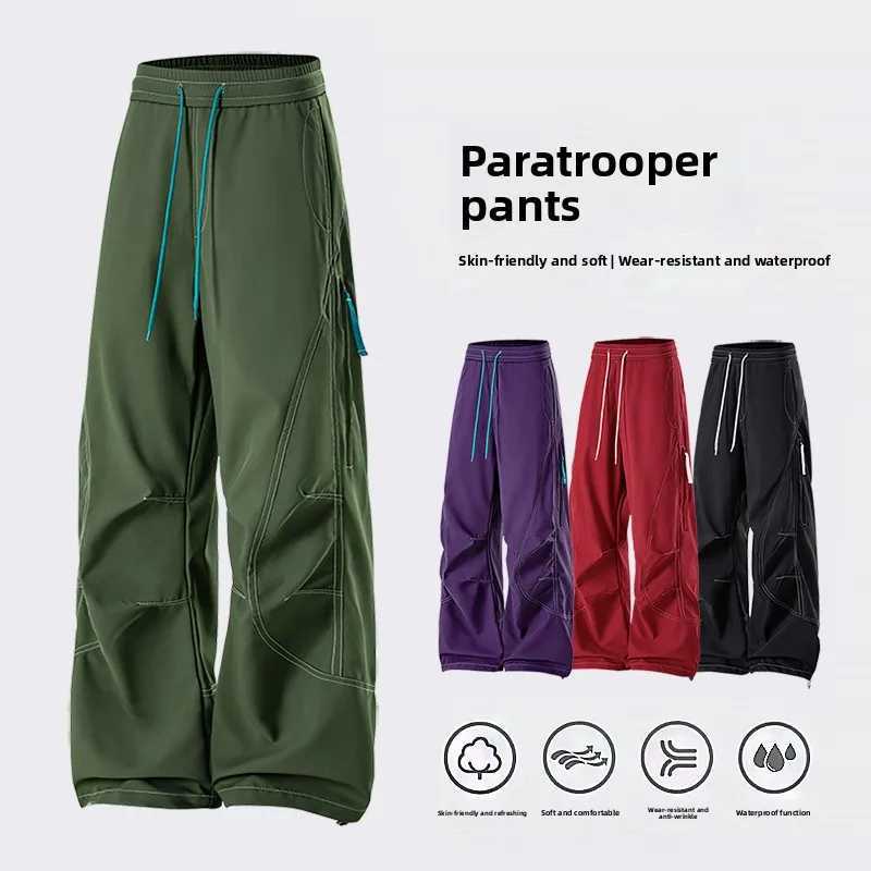 Outdoor waterproof trousers mens fashion straight trousers casual trousers mens trousers student sports trousers J251203